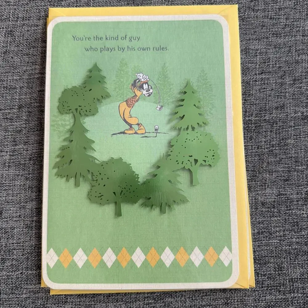 Hallmark Disney Birthday Greeting Card Goofy You’re The Kind Of Guy Who Plays